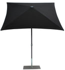 Ombrellone da Giardino 2x2 m Palo Ø38 mm in Alluminio Tessuto Olefin Trend Nero