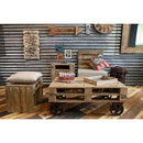 Sedia da Giardino in Legno con Cuscino 60x54xh90cm Banloc