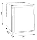 Mini Frigo per Hotel 25 Litri Vama Minibar Top A+ Nero