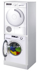 Coprilavatrice e Asciugatrice a Colonna 70,3x179x60,6 cm in Nobilitato 18 mm Bianco