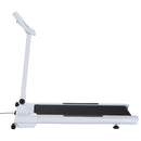 Tapis Roulant Elettrico Compatto Pieghevole in Acciaio Velocità 10.0Km/h Bianco e nero 