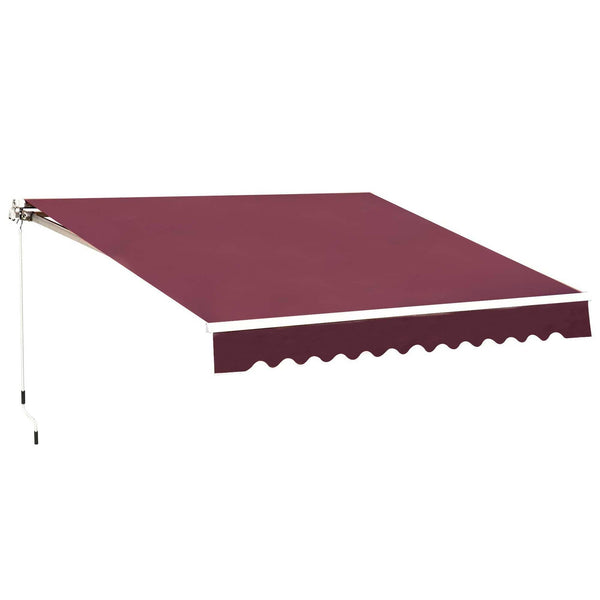 Tenda da Sole 295x250 cm in Alluminio e Poliestere Rosso Scuro prezzo