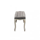 Panca Misty in Velluto Taupe 110x36x47 h cm in Legno Tortora