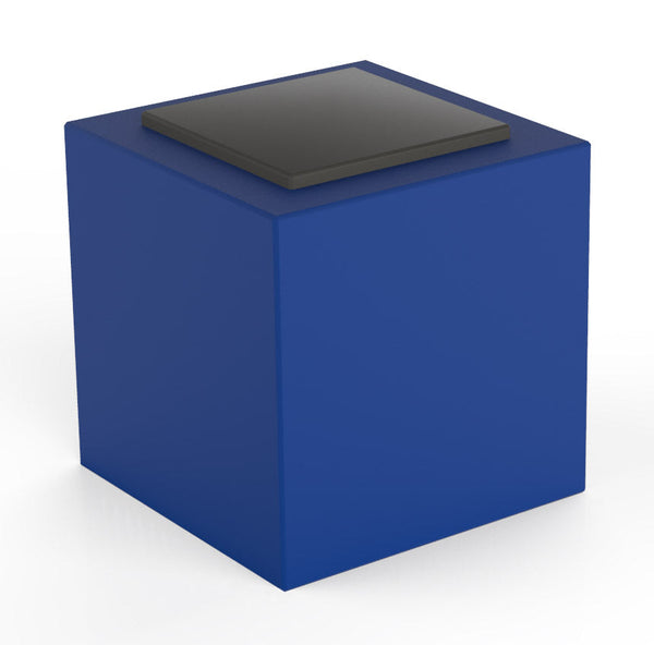 prezzo Pouf da Giardino 50x50 cm con Cuscino in Resina Arkema Iris Comfort Blue