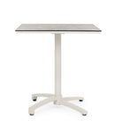 Tavolo da Bar da Giardino 70x70x74h cm in Alluminio e HPL Claret Wall  