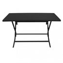 Tavolo Alabama 130x77x73 h cm in Alluminio Antracite