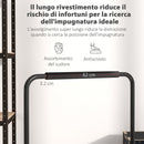 Set 2 Barre per Dip Parallele 4 Altezze Regolabili 70x50x80-105 cm Maniglie Antiscivolo in Acciaio Nero 