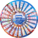 Set 25 Colori Acrilici da 12 ml per Pittura Palette Vernice Base Acqua con Tavola      