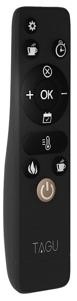 Camino Elettrico da Pavimento Effetto Fiamma 1500W Tagu Tori Effetto Pietra