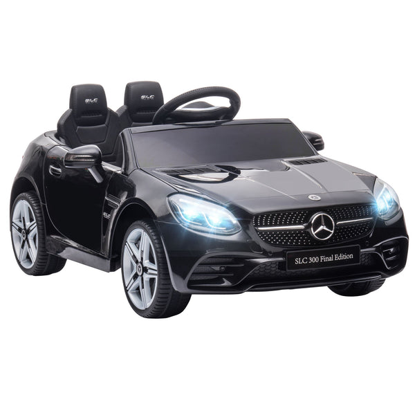 Macchina Elettrica per Bambini Licenza Mercedes SLC 300 con Telecomando Nero sconto
