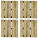 Pavimentazione da Esterno 4 Pezzi 50x50 cm in Legno Impregnato
