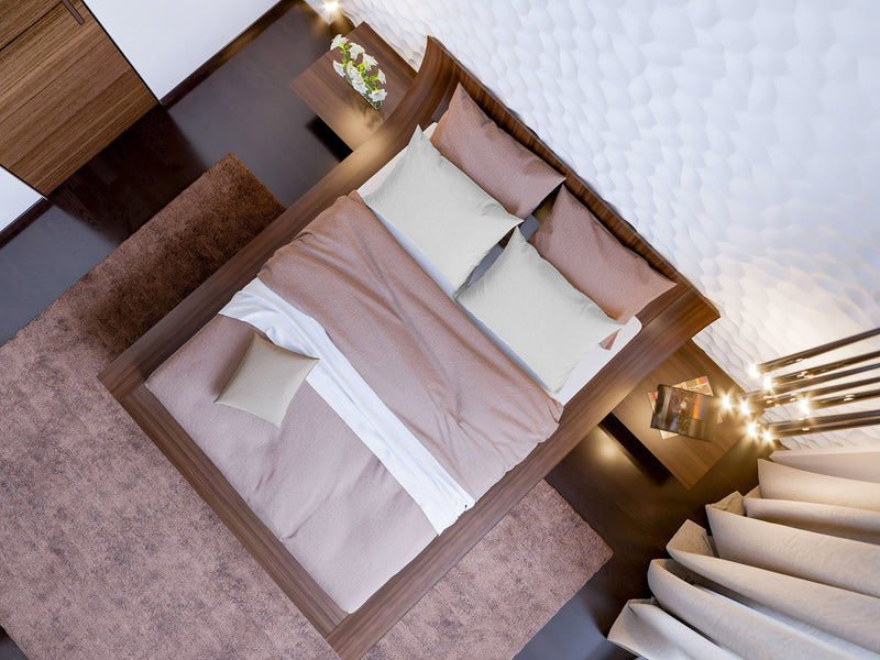 Coppia di Federe 52x82 cm in Microfibra Tinta Unita Bianco