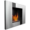 Camino a Bioetanolo da Parete 68,5x53,4 cm Flig New York Cube Con Vetro