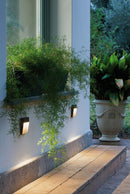 Faretto Segnapassi a Semi Incasso da Esterno a LED Grande Sovil Geo Square Marrone