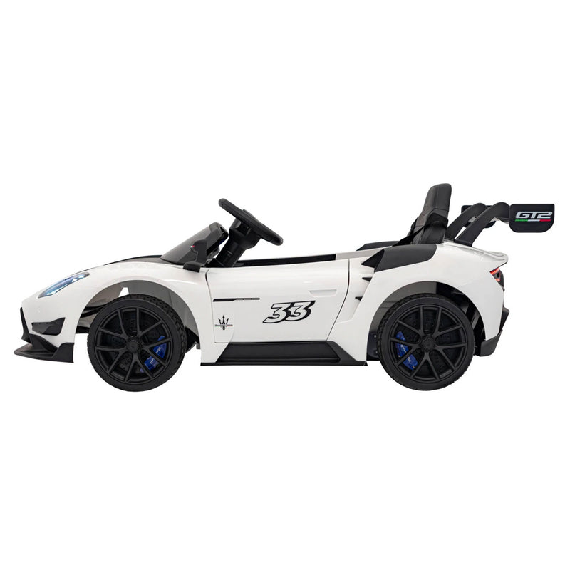 Macchina Elettrica per Bambini Licenza Ufficiale Maserati GT2 10,8V 5,4Ah Bianco       
