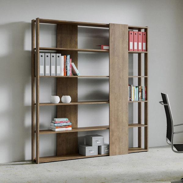 sconto Libreria Moderna 5 Ripiani 178x36x204 cm in nobilitato Marrone