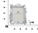 Cornice Farfalle 30x4x36 cm in Poliresina e Vetro Argento