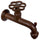 Rubinetto Colorato per Fontana da Giardino in Ottone Belfer RUB/022 Ruggine