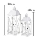 Set 2 Lanterna in Legno H 80 cm