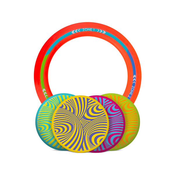 acquista Gioco Ibrido tra Bocce e Disc Golf da Esterno per Bambini e Adulti Waboba Backnine