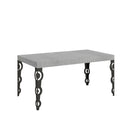 Tavolo Allungabile 160-244x80x77 cm Karamay Cemento  