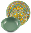 Servizio Piatti 18 Pezzi in Porcellana e Gres Villa d'Este Home Tivoli Cala Saona Multicolor