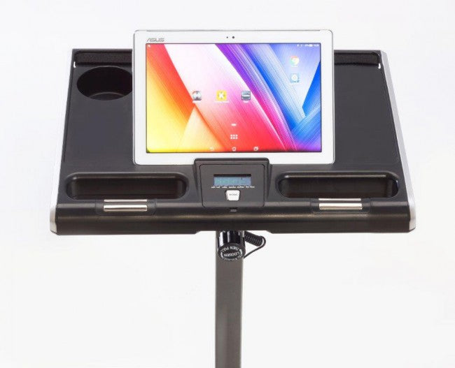 Cyclette Pieghevole Magnetica con Sedile e Scrivania 100Kg Max 8 Livelli Accesso Basso Toorx BRX-Office Compact