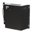 Camino Elettrico da Pavimento Effetto Fiamma 126x78x83 cm 900W/1800W in Legno Noce