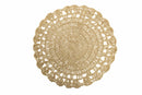 Set 6 Tovagliette Tonda Ø38 cm Villa d'Este Home Tivoli Uncinetto Chocolate