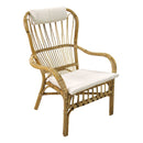 Poltrona da Giardino in Rattan con Cuscino 70/52x85/43H98/42cm Relax