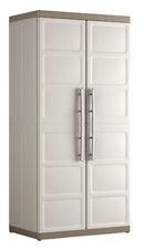 Armadio Portascope da Esterno 4 Ripiani 89x54x182H cm in Plastica Keter Excellence XL Beige/Tortora