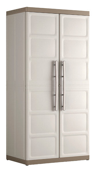Armadio Portascope da Esterno 4 Ripiani 89x54x182H cm in Plastica Keter Excellence XL Beige/Tortora acquista