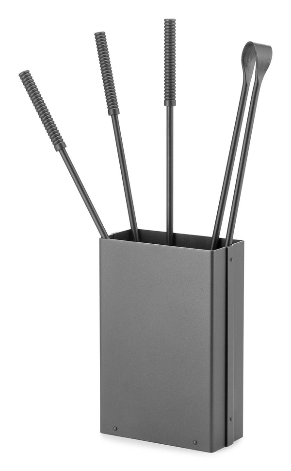 Set Camino 4 Pezzi con Barilotto 20x10x60 cm in Ferro Belfer 3010 Antracite acquista