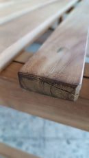 Panca 3 Posti da Giardino in Legno Teak Vorghini Lampedusa Seconda Scelta