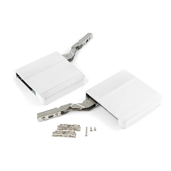 online Braccetto per Ante a Ribalta Forza 1800 - 3500 Plastica Bianca Acciaio e Tecnoplastica Emuca