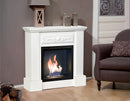 Camino a Bioetanolo da Pavimento 81x29x76 cm Versaille Bianco