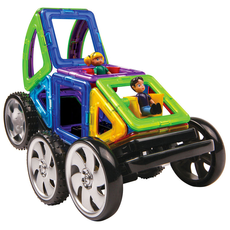 Costruzioni Magnetiche 3D Gioco Calamitato 52 Pezzi Magformers Auto Radiocomandata