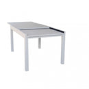 Tavolo Allungabile Hawaii 135/270x90x75 h cm in Alluminio Tortora