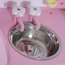 Cucina Giocattolo per Bambini in Legno con Accessori Rosa 60x30x62 cm 