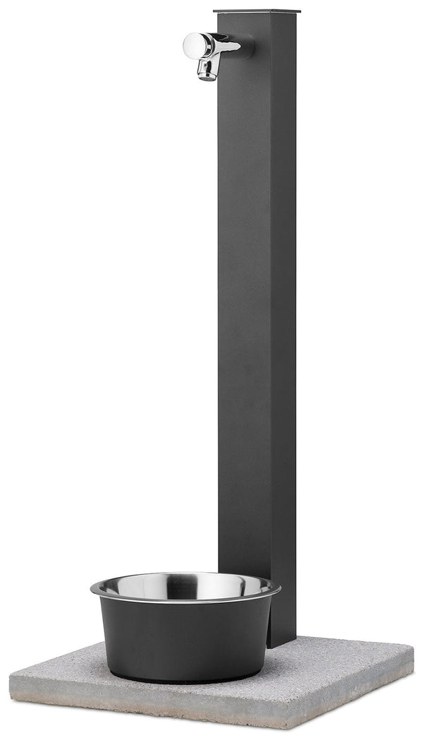 Fontana a Colonna Rubinetto Temporizzato con Base e Vaschetta Abbeveratoio Belfer 42/REX-P Antracite online