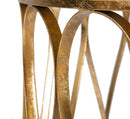 Tavolo da Caffé Venice Ø80x42 cm in Ferro Oro
