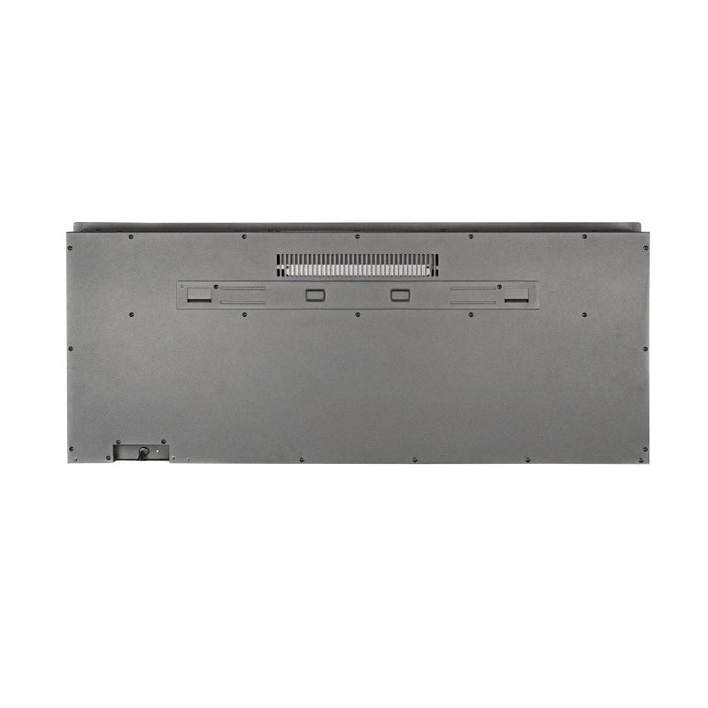 Camino Elettrico Da Parete A Incasso Frontale 127x14x45 cm Chicago Nero      