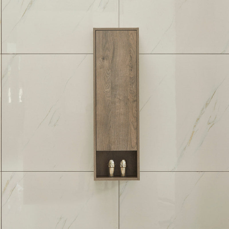 Mobile a Colonna per Bagno 30x20x100 cm in MDF Rovere