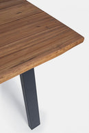 Tavolo Oslo Antracite/Naturale 160x90 cm in Legno