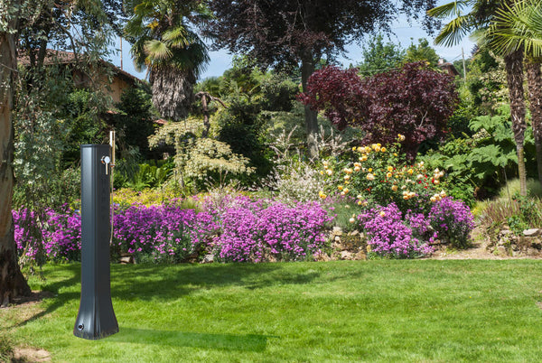 online Doccia Solare da Giardino 23L Miscelatore e Doccetta Mobile Arkema Happy Go Dove grey