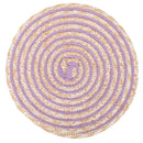 Set 6 Tovagliette Ø38 cm  in Paglia e Carta VdE Tivoli 1996 Spiral