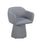 Poltrona Girevole da Soggiorno 59x55x77 cm in Tessuto Lottie Lottie Grigio Scuro