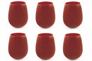 Confezione 6 Bicchieri Acqua in Vetro 428ml Villa d'Este Home Tivoli Happy Hour Rosso