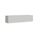 Mobile Pensile TV con Anta a Ribalta e Foro Passacavi 173,6x40x39,5 cm Bianco Frassino