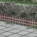 Staccionata in Legno 12 Pezzi H34 cm per Aiuole Giardino e Orto